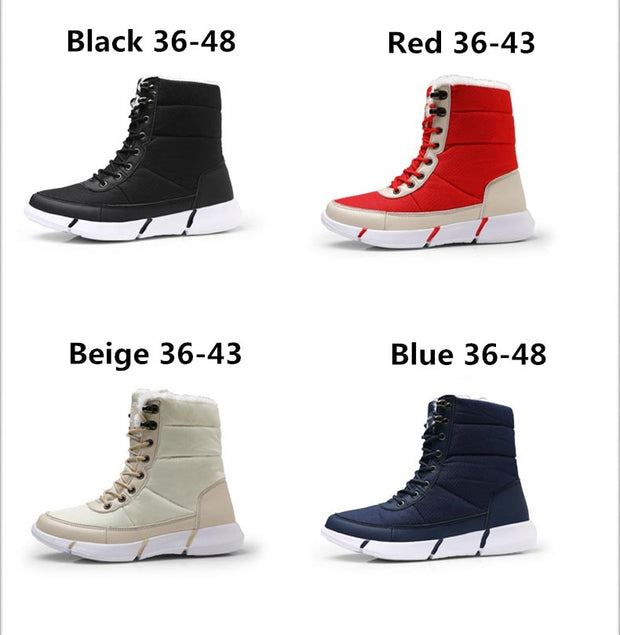 Waterproof Snow Boots With Fur Plush Warm Unisex Boot - Ernadi