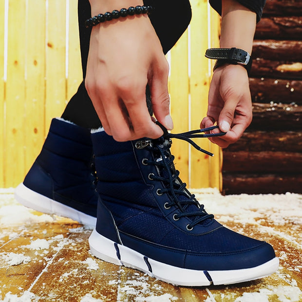 Waterproof Snow Boots With Fur Plush Warm Unisex Boot - Ernadi