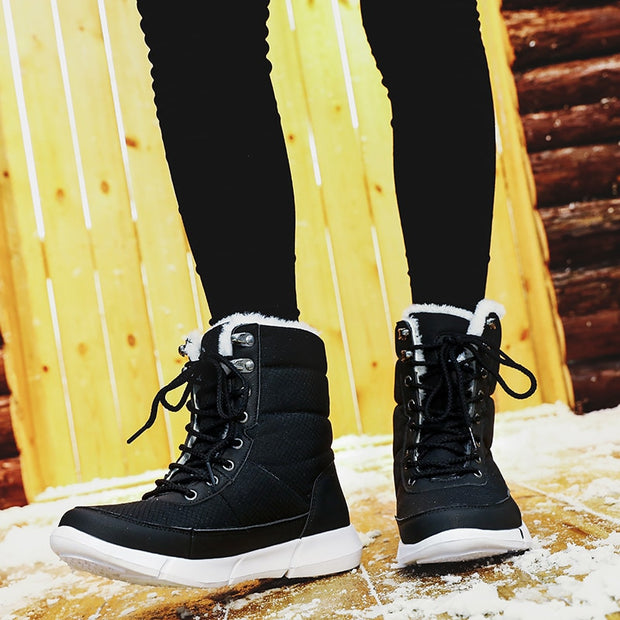 Waterproof Snow Boots With Fur Plush Warm Unisex Boot - Ernadi