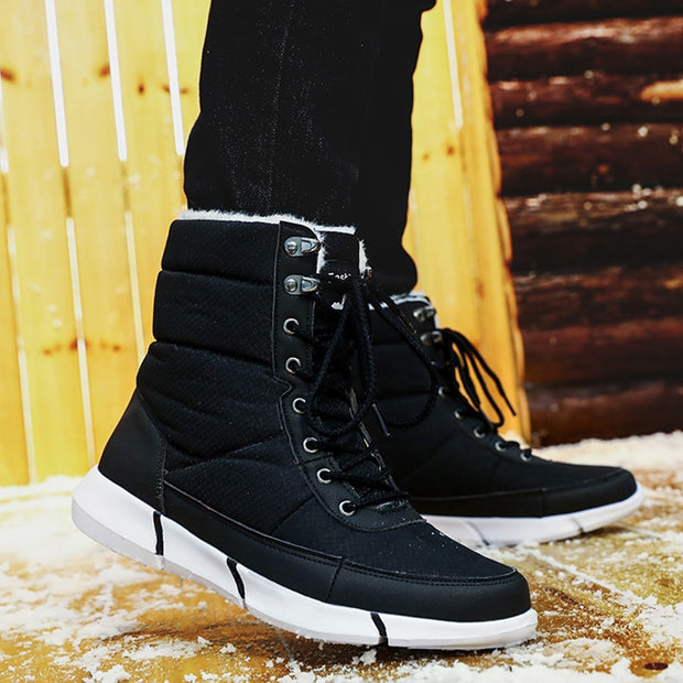 Waterproof Snow Boots With Fur Plush Warm Unisex Boot - Ernadi
