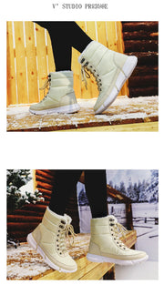 Waterproof Snow Boots With Fur Plush Warm Unisex Boot - Ernadi