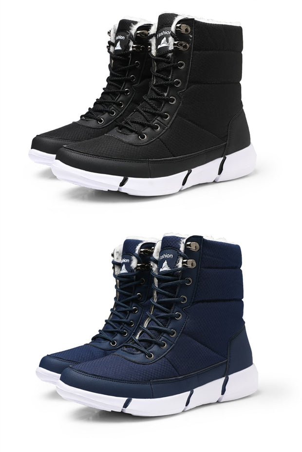 Waterproof Snow Boots With Fur Plush Warm Unisex Boot - Ernadi