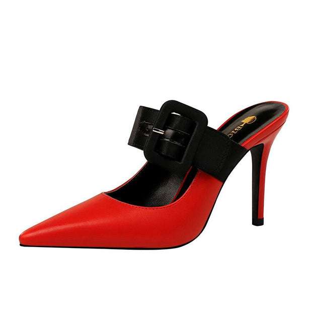 Leather Slip On Sandals - Ernadi