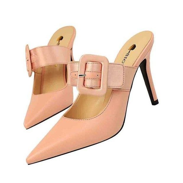 Leather Slip On Sandals - Ernadi