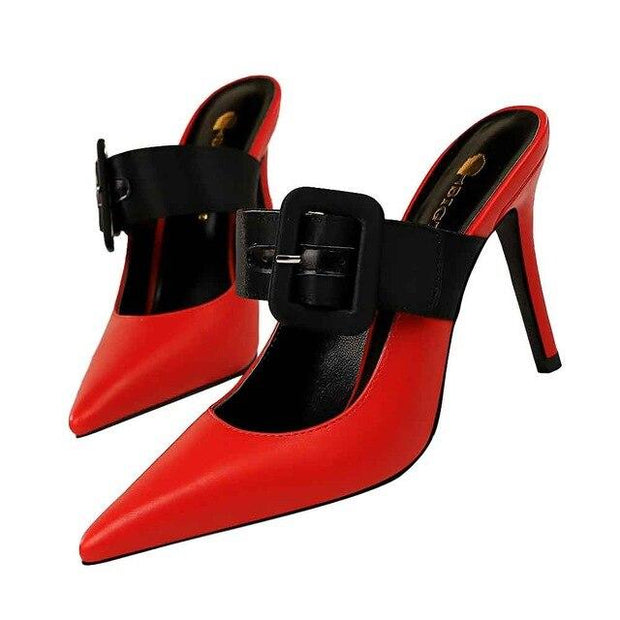 Leather Slip On Sandals - Ernadi