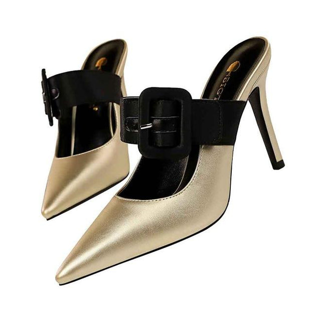 Leather Slip On Sandals - Ernadi