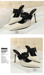 Leather Slip On Sandals - Ernadi