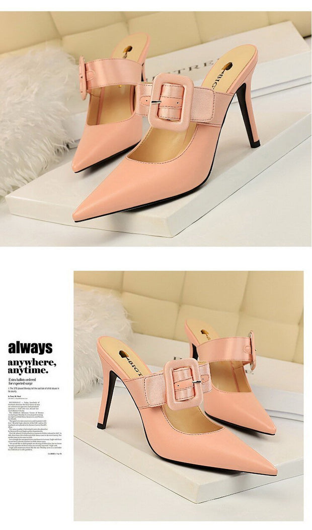 Leather Slip On Sandals - Ernadi