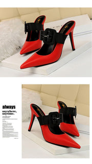 Leather Slip On Sandals - Ernadi