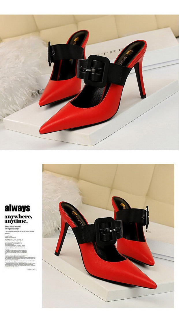 Leather Slip On Sandals - Ernadi