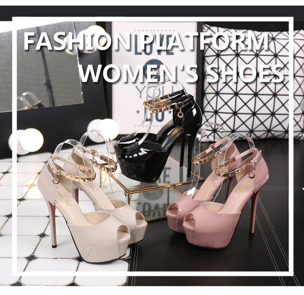 Peep Toe High heels Pumps Women Shoes heels sandals wedding shoes - Ernadi