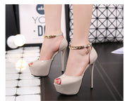 Peep Toe High heels Pumps Women Shoes heels sandals wedding shoes - Ernadi