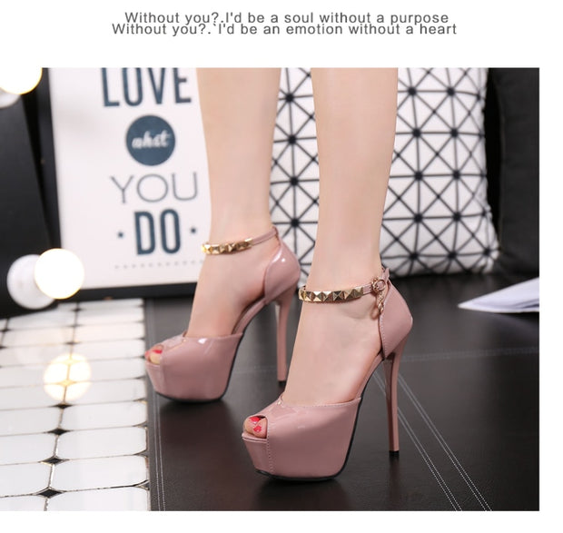Peep Toe High heels Pumps Women Shoes heels sandals wedding shoes - Ernadi