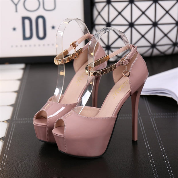 Peep Toe High heels Pumps Women Shoes heels sandals wedding shoes - Ernadi