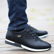 Men's PU Leather Business Casual Shoes for Man Outdoor Breathable Sneakers Male Fashion Loafers Walking Footwear Tenis Feminino - Ernadi