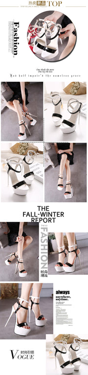 Summer High Heels Stripper Sandals