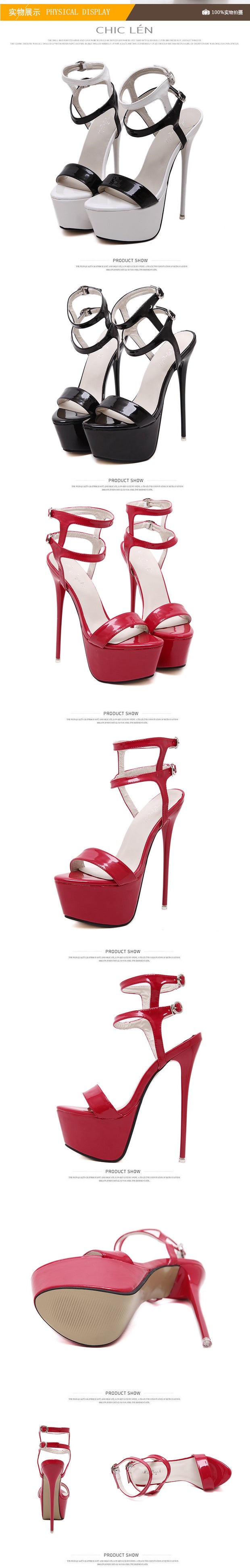Summer High Heels Stripper Sandals