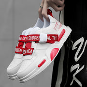 High Top Leather Sneakers Casual Non-slip Breathable Men Shoes - Ernadi