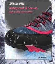 Outdoor Trekking Shoes Men Waterproof Hiking Shoes Mountain Boots Genuine Leather Woodland Hunting Tactical Shoes - Ernadi