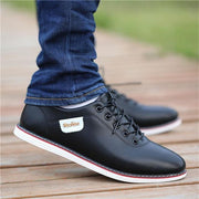Men's PU Leather Business Casual Shoes for Man Outdoor Breathable Sneakers Male Fashion Loafers Walking Footwear Tenis Feminino - Ernadi