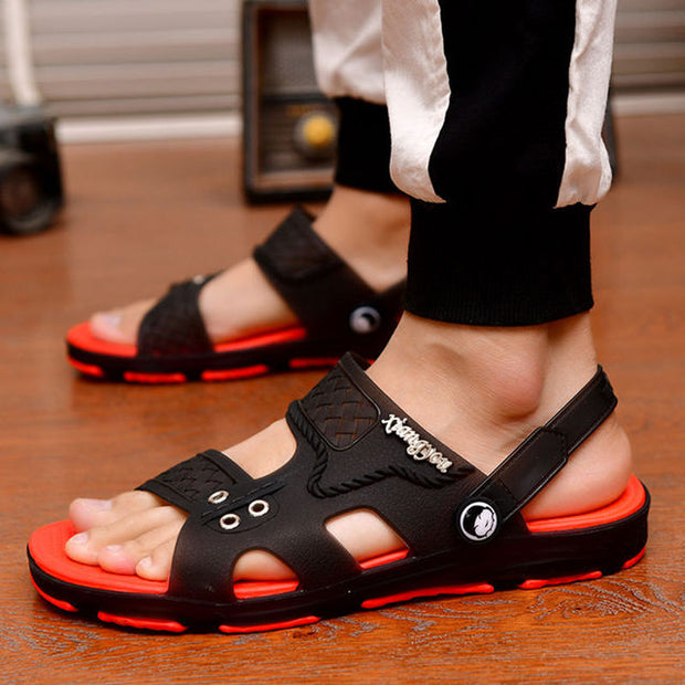 Male Fashion High Quality Plus Size Home & Beach Sandals Men Casual Durable Anti Skid Peep Toe Summer Sandals Sandalias A5756