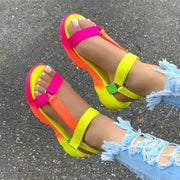 Multi Colour Casual Flat Shoes Comfortable Sandals