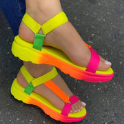Multi Colour Casual Flat Shoes Comfortable Sandals