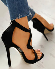 High Heels Transparent Snake-Shaped Women Sandals Stiletto Heel Gladiator Pumps Women Shoes - Ernadi