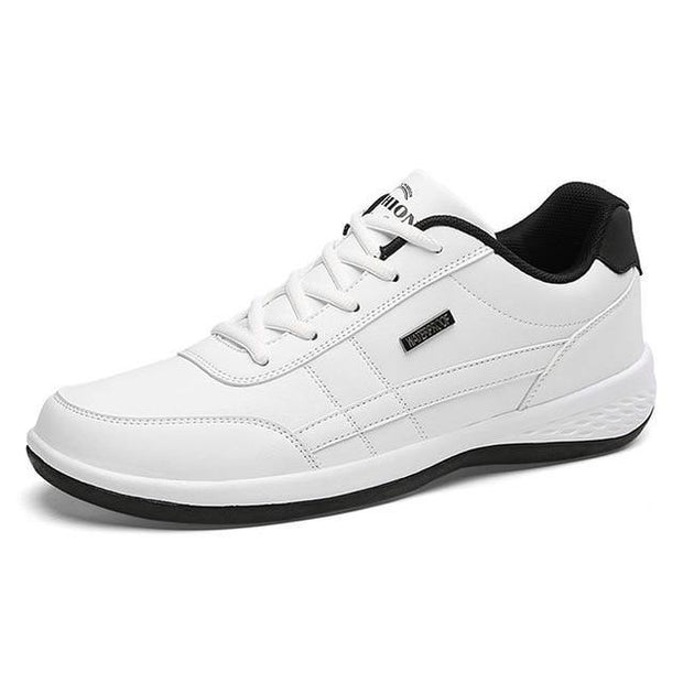 Men Sneakers Casual Shoes Breathable Lace up Mens Spring Leather Shoes Men - Ernadi