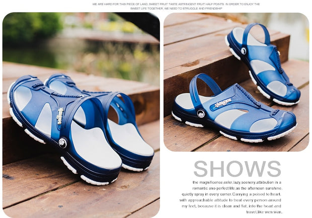 Clogs Slip-On Garden Shoes Plus Size Beach Flip Flops