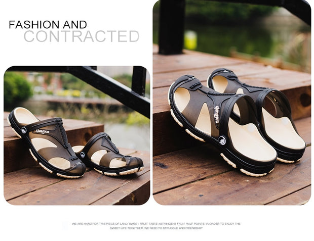 Clogs Slip-On Garden Shoes Plus Size Beach Flip Flops