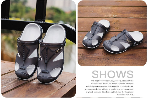 Clogs Slip-On Garden Shoes Plus Size Beach Flip Flops