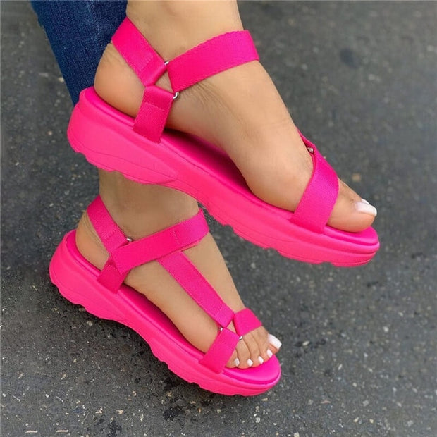 Multi Colour Casual Flat Shoes Comfortable Sandals