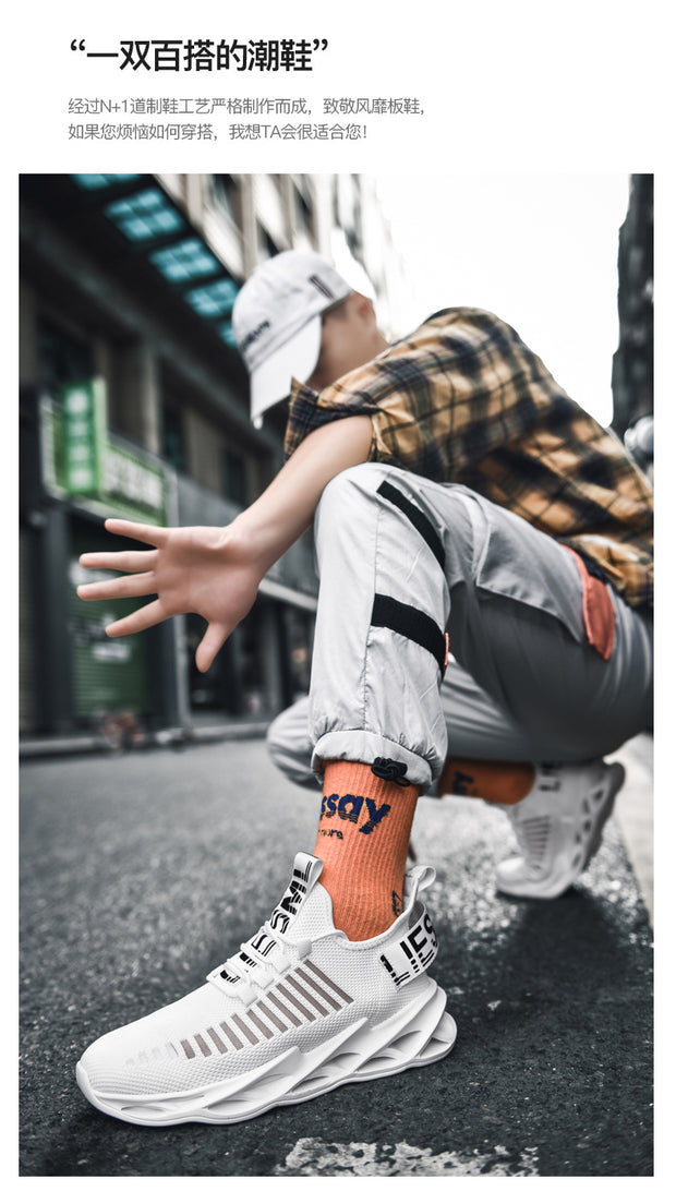 Unisex Sneakers Breathable Running Shoes Sport Comfortable Casual Couples Gym Mens Shoes - Ernadi