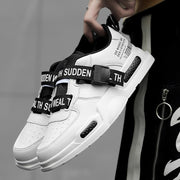 High Top Leather Sneakers Casual Non-slip Breathable Men Shoes - Ernadi