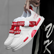 High Top Leather Sneakers Casual Non-slip Breathable Men Shoes - Ernadi