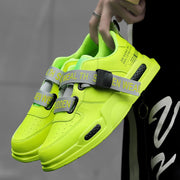 High Top Leather Sneakers Casual Non-slip Breathable Men Shoes - Ernadi