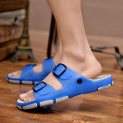 Male Fashion High Quality Plus Size Home & Beach Sandals Men Casual Durable Anti Skid Peep Toe Summer Sandals Sandalias A5756