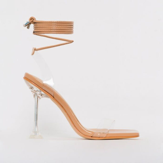 Ankle Cross Strap Sandals Peep Toe Summer High Heels Pumps