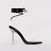 Ankle Cross Strap Sandals Peep Toe Summer High Heels Pumps