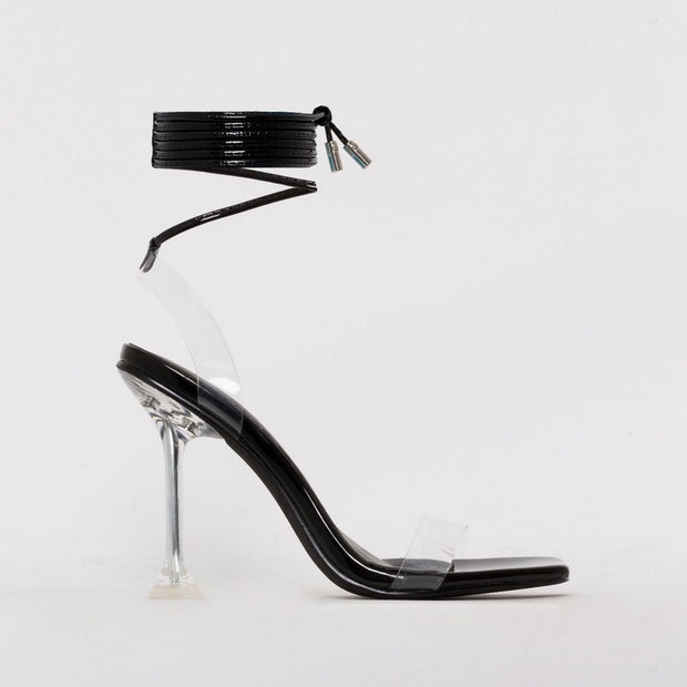 Ankle Cross Strap Sandals Peep Toe Summer High Heels Pumps
