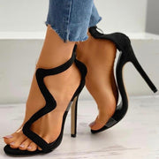 High Heels Transparent Snake-Shaped Women Sandals Stiletto Heel Gladiator Pumps Women Shoes - Ernadi