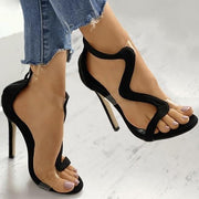 High Heels Transparent Snake-Shaped Women Sandals Stiletto Heel Gladiator Pumps Women Shoes - Ernadi