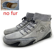 Suede Leather Men Loafers Slip on Men Driving Shoes Soft Moccasin Sneakers - Ernadi