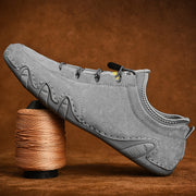 Suede Leather Men Loafers Slip on Men Driving Shoes Soft Moccasin Sneakers - Ernadi