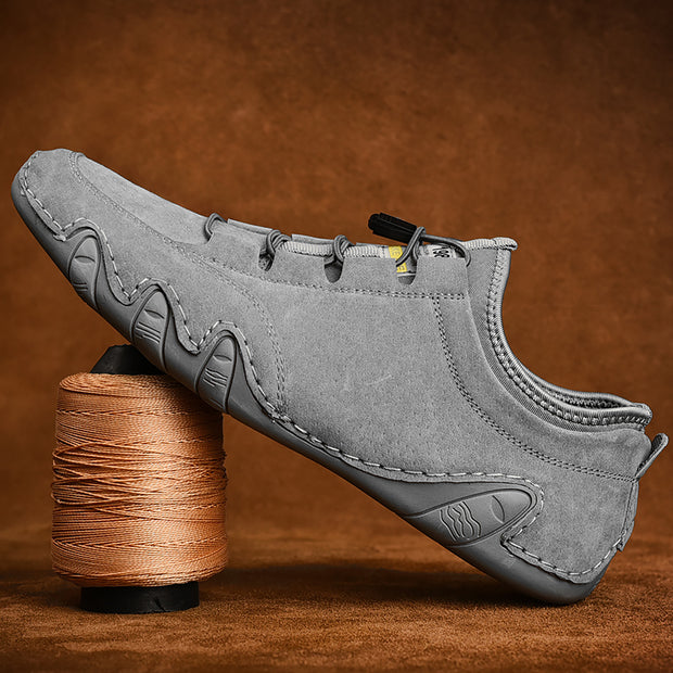 Suede Leather Men Loafers Slip on Men Driving Shoes Soft Moccasin Sneakers - Ernadi