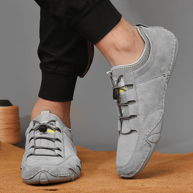 Suede Leather Men Loafers Slip on Men Driving Shoes Soft Moccasin Sneakers - Ernadi