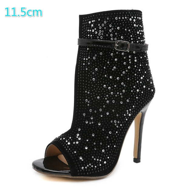 Pumps High Heels Buckle Shoes Ladies Sandals Stiletto