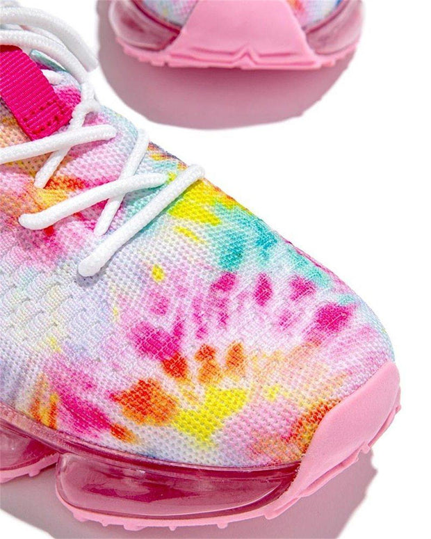 Women Breathable Sneakers Color Matching Mesh Lace Up Ladies Casual Shoes Outdoor Flat Sport Vulcanized Shoes - Ernadi