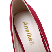 Stripper Flock Wedding Shoes High Heel Pumps